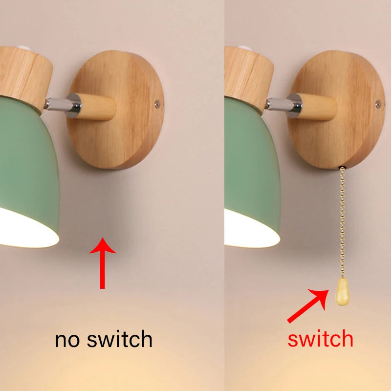 Candeeiro WallGlow Nórdico – Luz Decorativa com Cabeça Ajustável E27