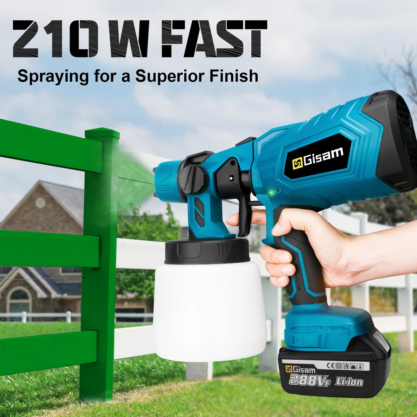 Pistola PaintJet Max – Pulverizador Sem Fios 1 Litro para Bateria Makita