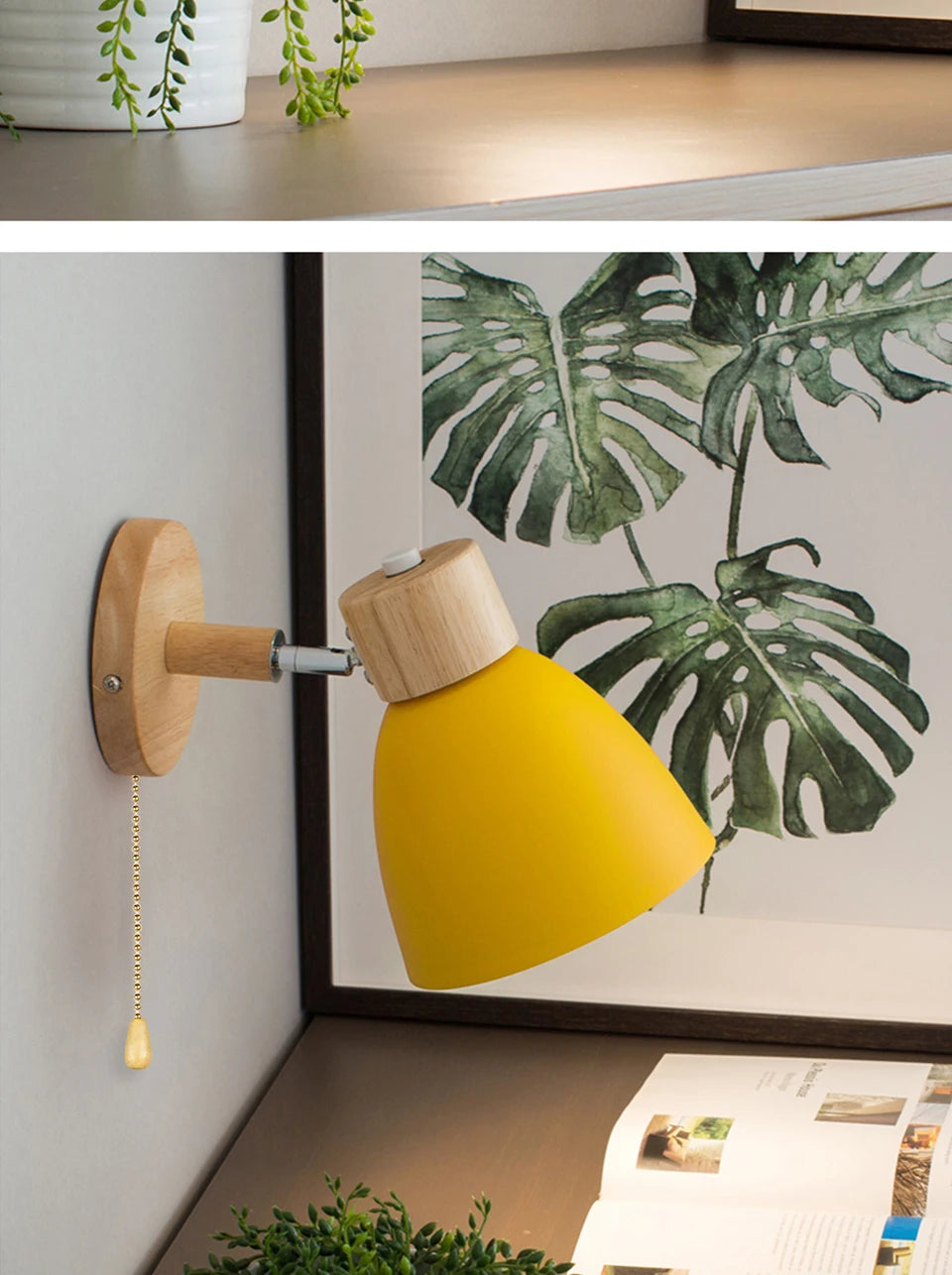 Candeeiro WallGlow Nórdico – Luz Decorativa com Cabeça Ajustável E27