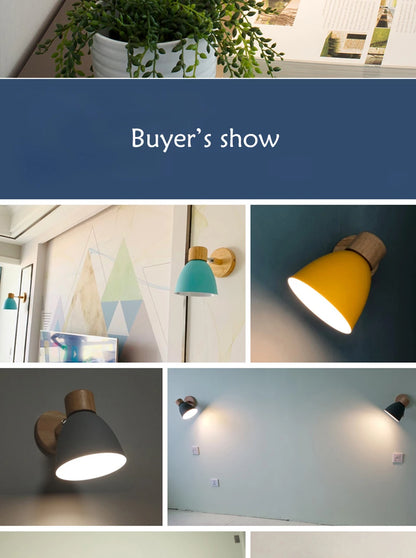 Candeeiro WallGlow Nórdico – Luz Decorativa com Cabeça Ajustável E27