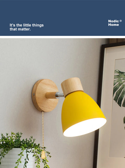 Candeeiro WallGlow Nórdico – Luz Decorativa com Cabeça Ajustável E27