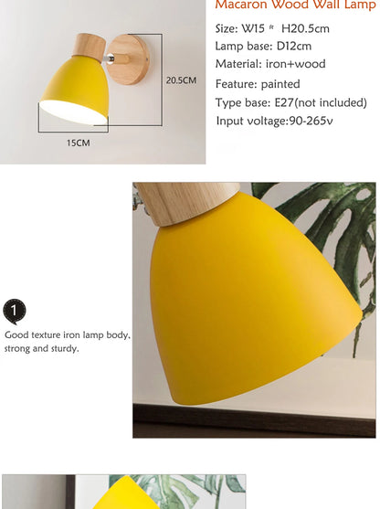 Candeeiro WallGlow Nórdico – Luz Decorativa com Cabeça Ajustável E27