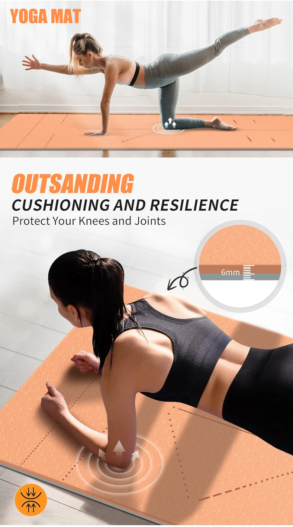 ZenFold Tapete Fitness Eco com Bolsa – Superfície Antiderrapante para Yoga e Pilates em Casa