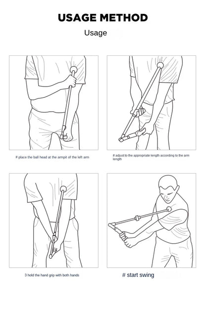 Treinador GolfAlign Pro – Correção de Swing com Ângulo Ajustável