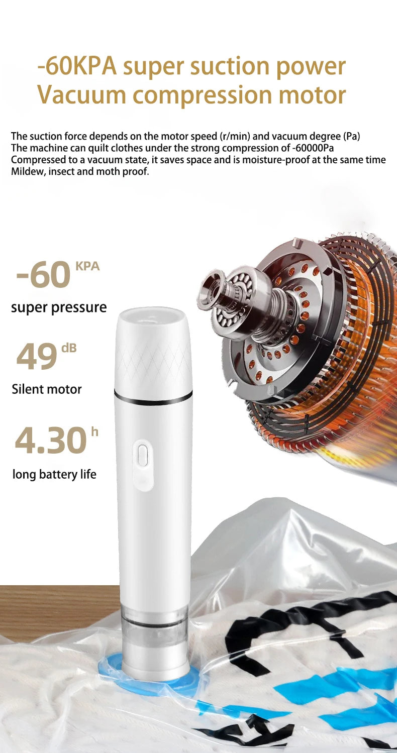 Seladora FreshSeal Mini – Portátil USB para Alimentos a Vácuo