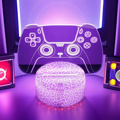 NextGlow Lâmpada Gamer 3D RGB – Iluminação LED para Setup Infantil ou Quarto Gaming