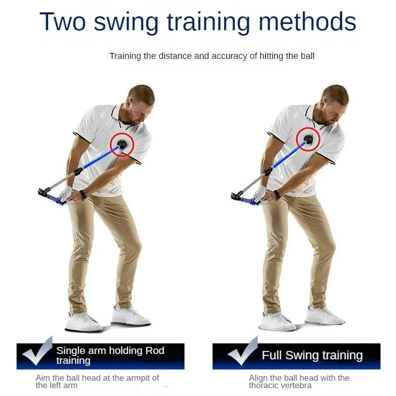 Treinador GolfAlign Pro – Correção de Swing com Ângulo Ajustável