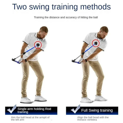 Treinador GolfAlign Pro – Correção de Swing com Ângulo Ajustável
