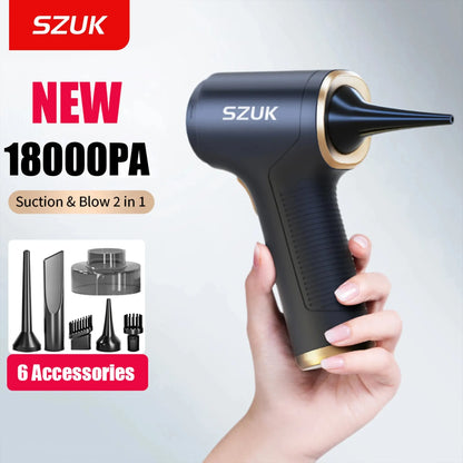 Aspirador TurboClean Car – Sem Fios 18000PA Portátil e Potente