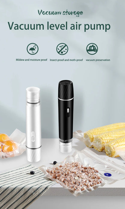 Seladora FreshSeal Mini – Portátil USB para Alimentos a Vácuo