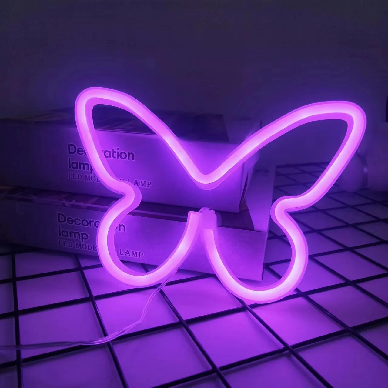 NeonSoba Placa Decorativa LED USB/Bateria – Luz Ambiente para Eventos, Quarto ou Sala de Jogos
