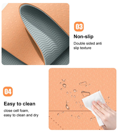 ZenFold Tapete Fitness Eco com Bolsa – Superfície Antiderrapante para Yoga e Pilates em Casa
