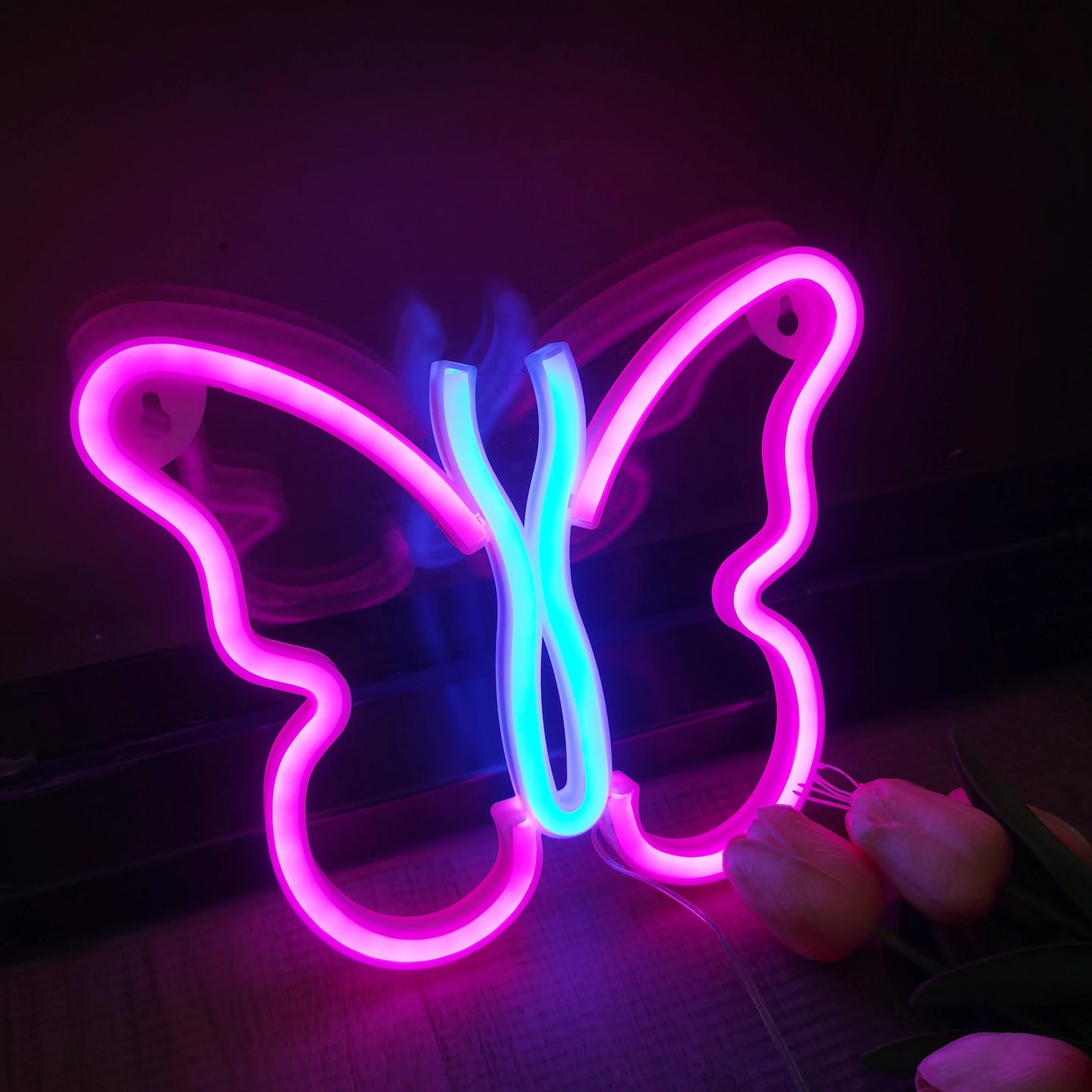 NeonSoba Placa Decorativa LED USB/Bateria – Luz Ambiente para Eventos, Quarto ou Sala de Jogos