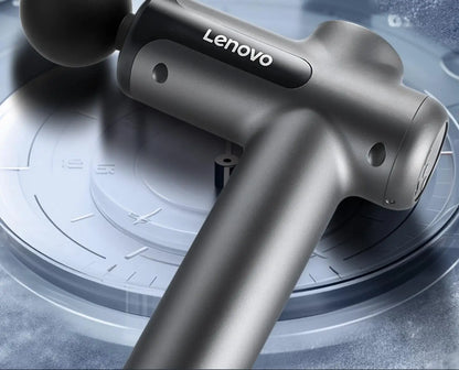 Lenovo PulseRecover Pistola de Massagem Muscular 8 Pontas – Ecrã LED e Alívio Profundo Pós-Treino
