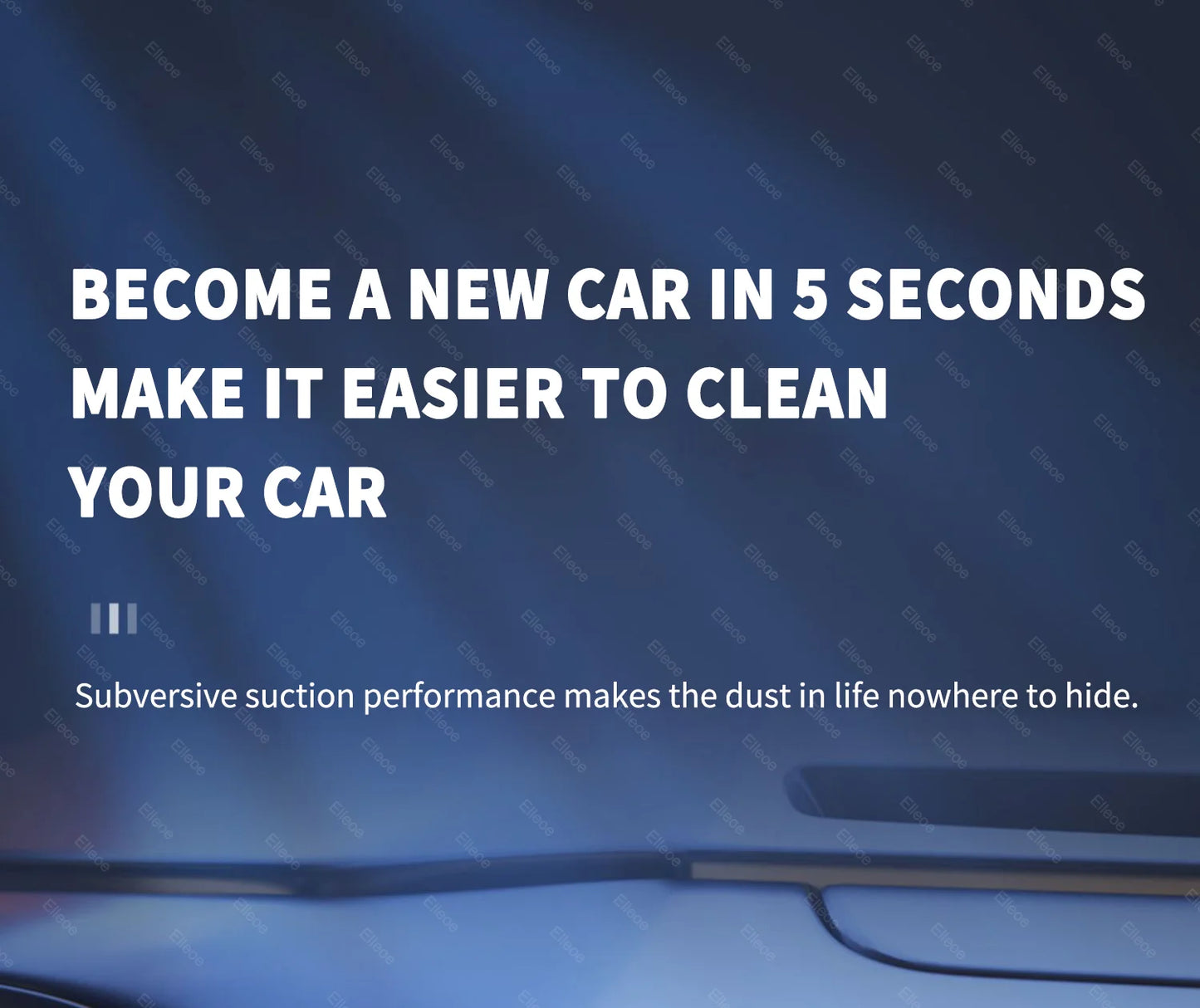 Aspirador TurboClean Car – Sem Fios 18000PA Portátil e Potente
