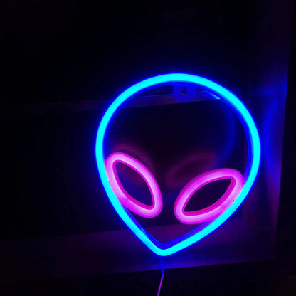 NeonSoba Placa Decorativa LED USB/Bateria – Luz Ambiente para Eventos, Quarto ou Sala de Jogos