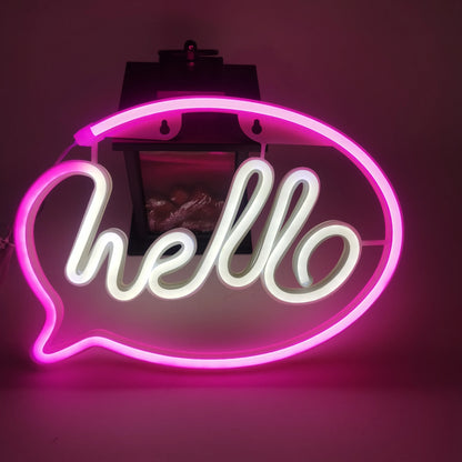 NeonSoba Placa Decorativa LED USB/Bateria – Luz Ambiente para Eventos, Quarto ou Sala de Jogos
