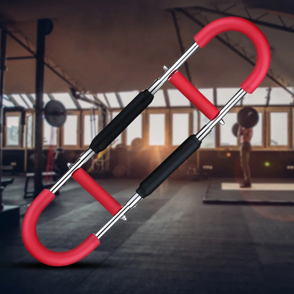 Barra FlexTrainer Pro – Exercício de Braços com Resistência Ajustável