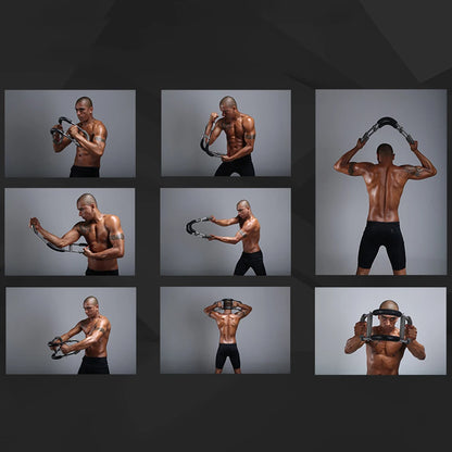 Barra FlexTrainer Pro – Exercício de Braços com Resistência Ajustável