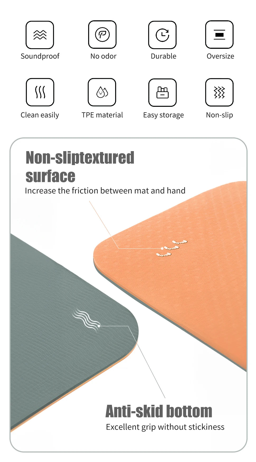 ZenFold Tapete Fitness Eco com Bolsa – Superfície Antiderrapante para Yoga e Pilates em Casa