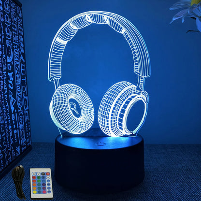 NextGlow Lâmpada Gamer 3D RGB – Iluminação LED para Setup Infantil ou Quarto Gaming