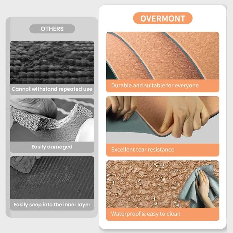 ZenFold Tapete Fitness Eco com Bolsa – Superfície Antiderrapante para Yoga e Pilates em Casa