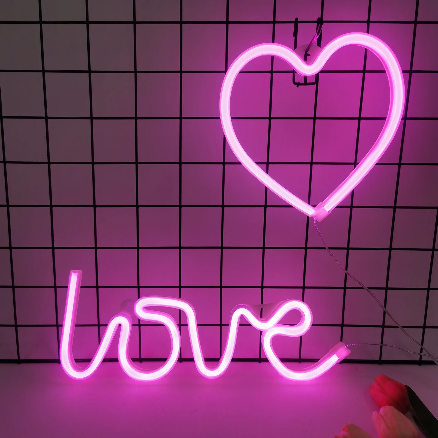 NeonSoba Placa Decorativa LED USB/Bateria – Luz Ambiente para Eventos, Quarto ou Sala de Jogos