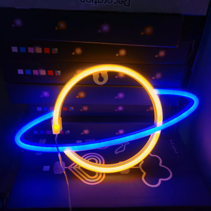 NeonSoba Placa Decorativa LED USB/Bateria – Luz Ambiente para Eventos, Quarto ou Sala de Jogos