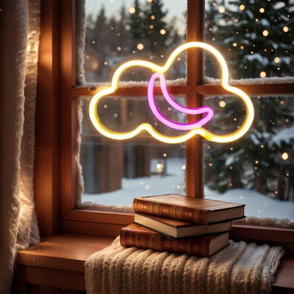 NeonSoba Placa Decorativa LED USB/Bateria – Luz Ambiente para Eventos, Quarto ou Sala de Jogos