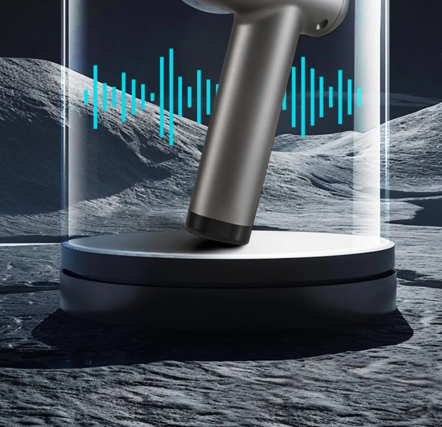 Lenovo PulseRecover Pistola de Massagem Muscular 8 Pontas – Ecrã LED e Alívio Profundo Pós-Treino