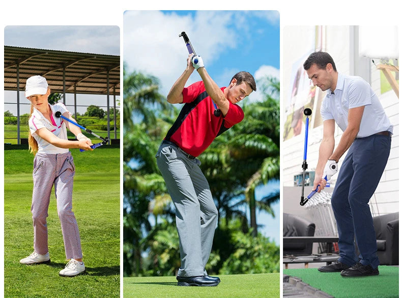 Treinador GolfAlign Pro – Correção de Swing com Ângulo Ajustável