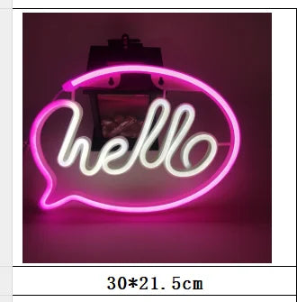 NeonSoba Placa Decorativa LED USB/Bateria – Luz Ambiente para Eventos, Quarto ou Sala de Jogos