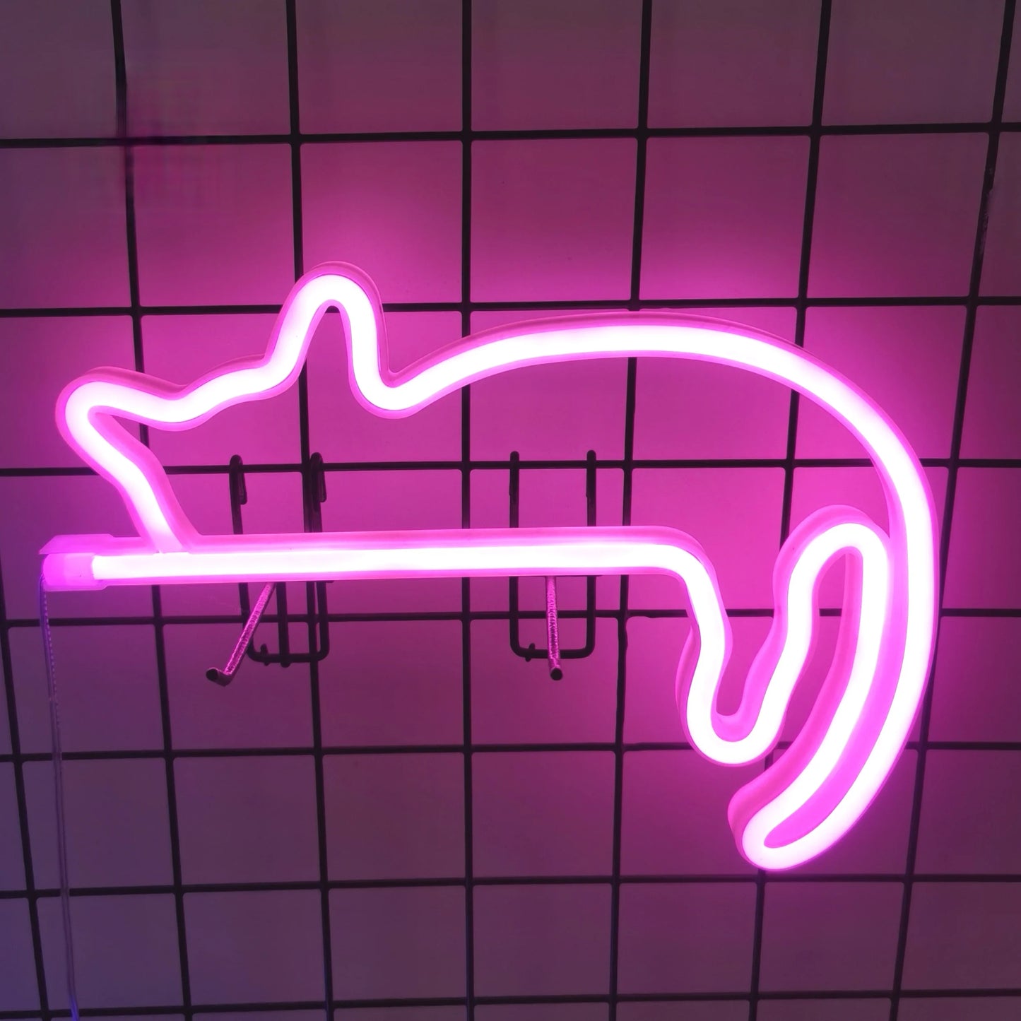 NeonSoba Placa Decorativa LED USB/Bateria – Luz Ambiente para Eventos, Quarto ou Sala de Jogos