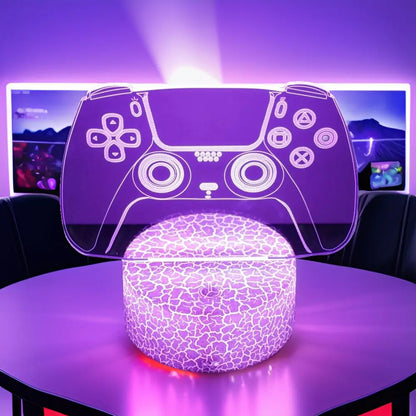 NextGlow Lâmpada Gamer 3D RGB – Iluminação LED para Setup Infantil ou Quarto Gaming