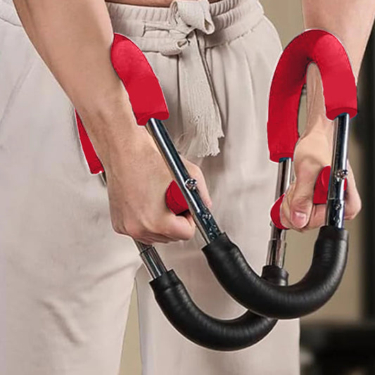 Barra FlexTrainer Pro – Exercício de Braços com Resistência Ajustável