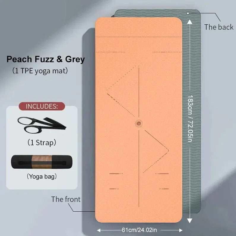 ZenFold Tapete Fitness Eco com Bolsa – Superfície Antiderrapante para Yoga e Pilates em Casa