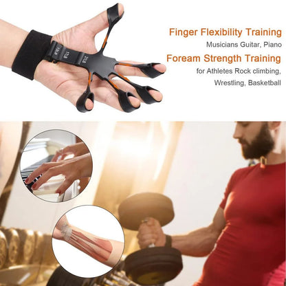 Kit PowerGrip Flex 5-120kg – Fortalecedor Ajustável com Expansor de Dedos