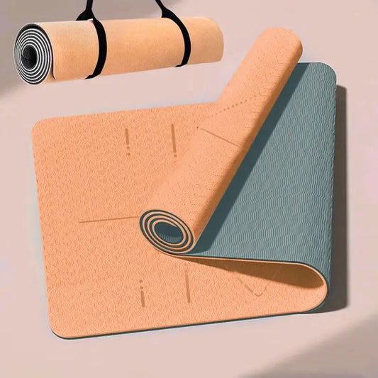 ZenFold Tapete Fitness Eco com Bolsa – Superfície Antiderrapante para Yoga e Pilates em Casa