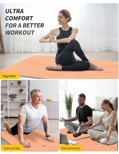 ZenFold Tapete Fitness Eco com Bolsa – Superfície Antiderrapante para Yoga e Pilates em Casa