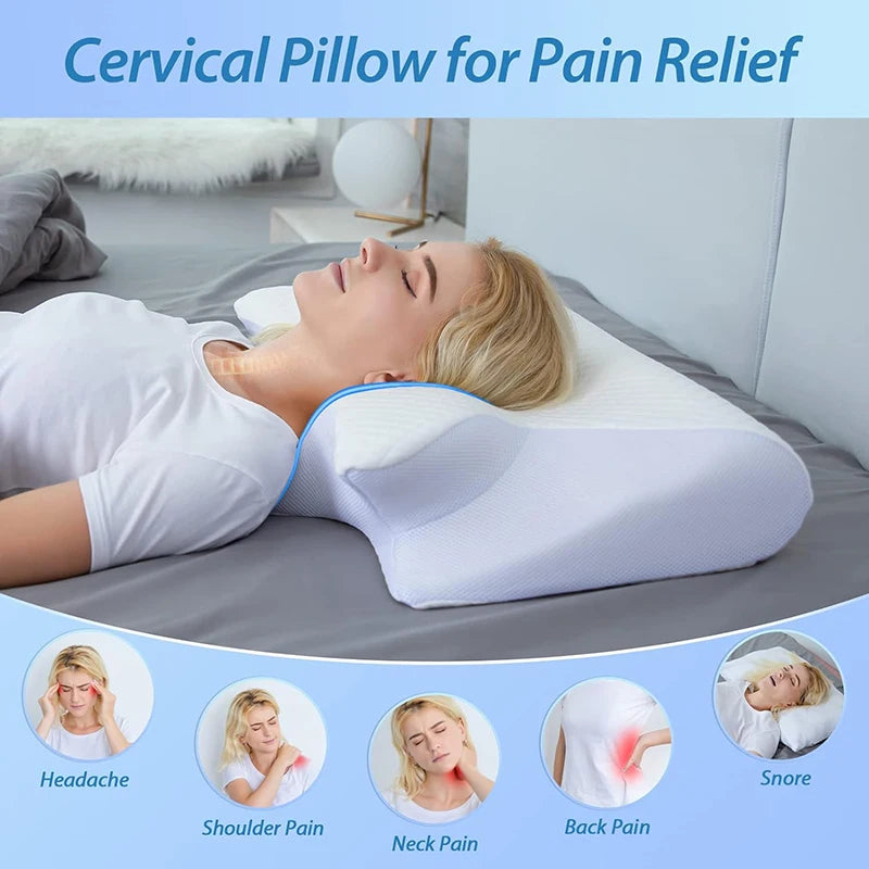Almofada CerviFoam Pro – Suporte Ortopédico com Espuma Viscoativa
