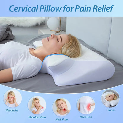 Almofada CerviFoam Pro – Suporte Ortopédico com Espuma Viscoativa