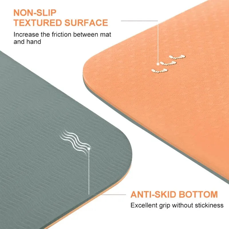 ZenFold Tapete Fitness Eco com Bolsa – Superfície Antiderrapante para Yoga e Pilates em Casa