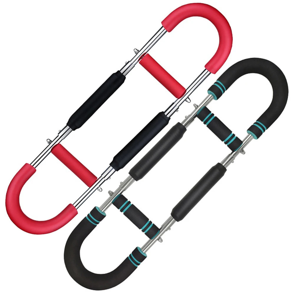 Barra FlexTrainer Pro – Exercício de Braços com Resistência Ajustável